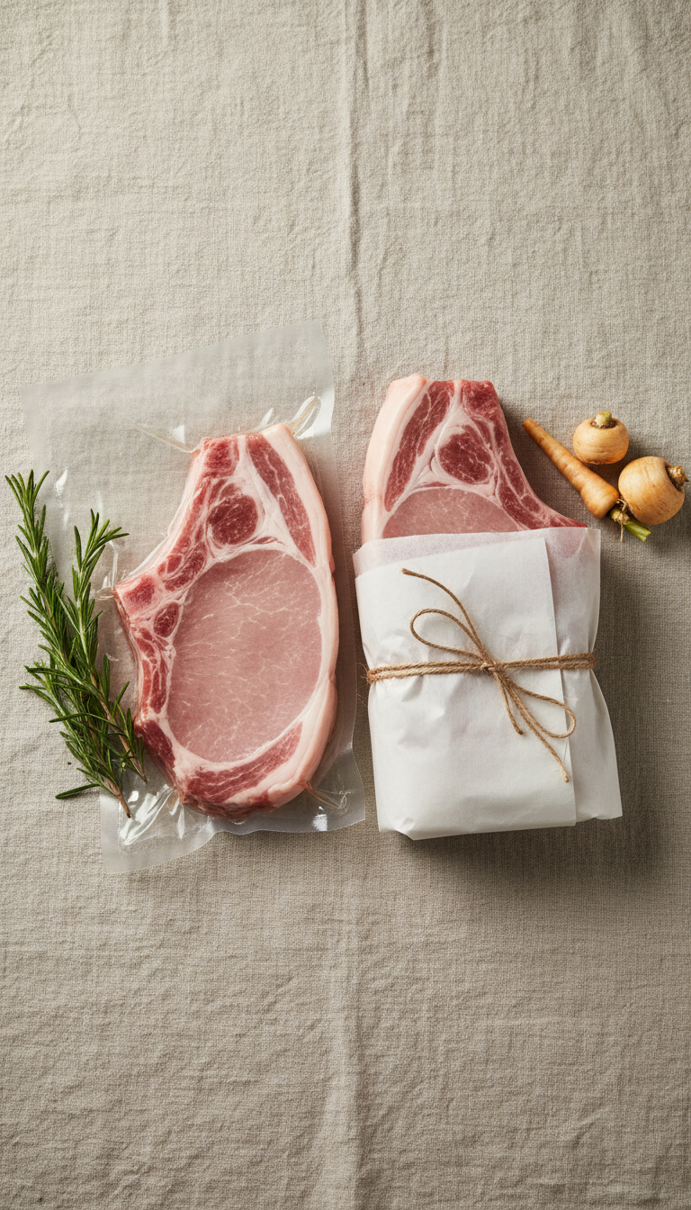 Pasture-raised pork chops bone-in